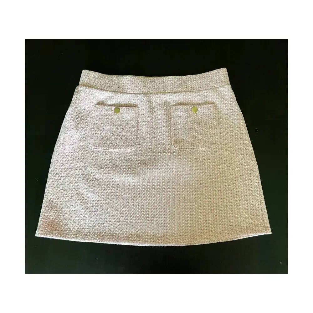 Ann Taylor Loft Petites Light Pink and White Preppy Skirt SizeM - Picture 1 of 10